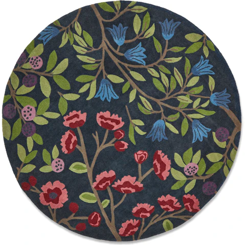 Sanderson Foraging Indigo Round 146618 Rug