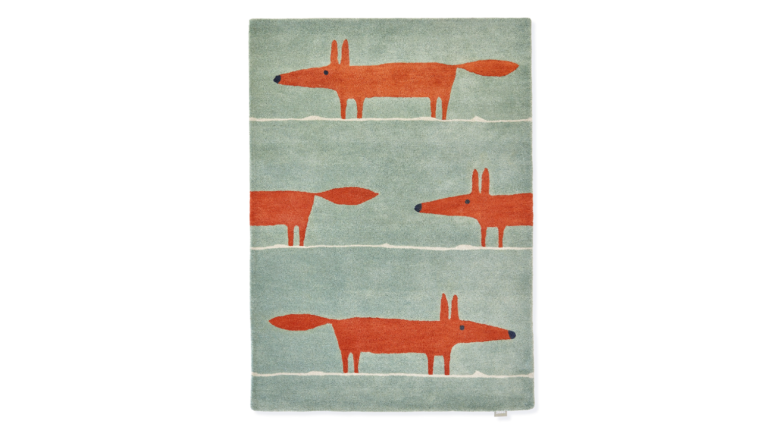 Scion Mr Fox Mint Poppy 025313 Rug