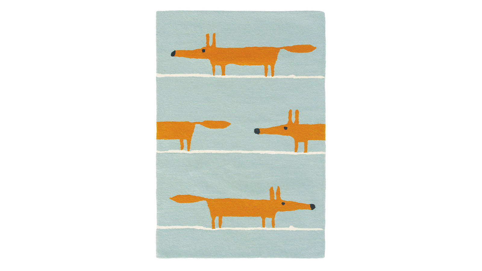 Scion Mr Fox Aqua Rug - 200 x 140cm