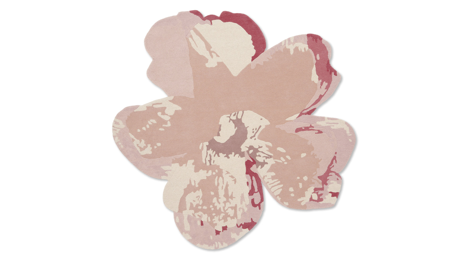 Ted Baker 162302 Shaped Magnolia Light Pink Round Rug