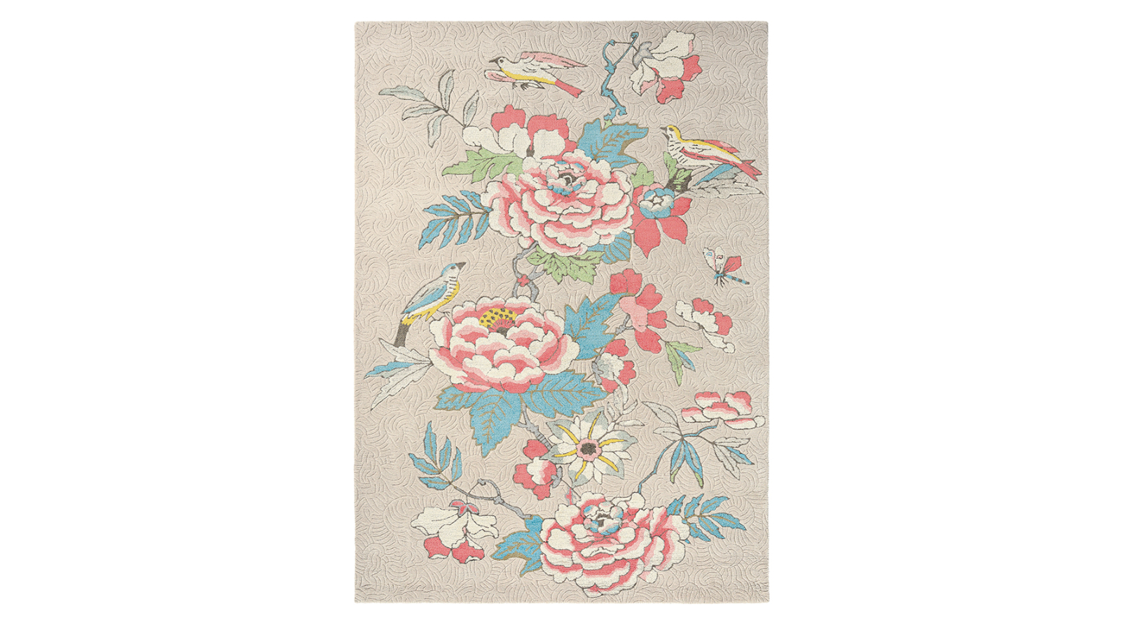 Wedgwood Paeonia Coral 37902 Rug - 180 x 120cm
