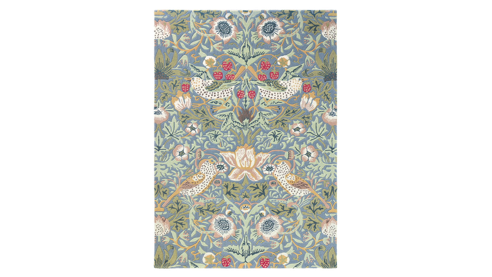 Morris & Co Strawberry Thief Slate 027718 Rug