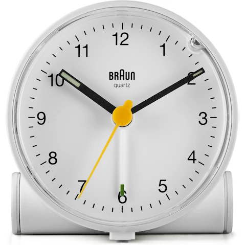 Braun Classic Analogue Clock - White