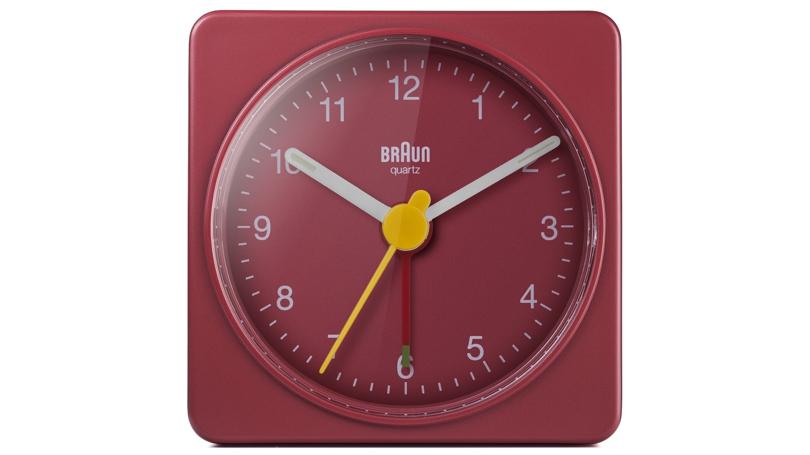 Braun Classic Travel Analogue Clock - Red