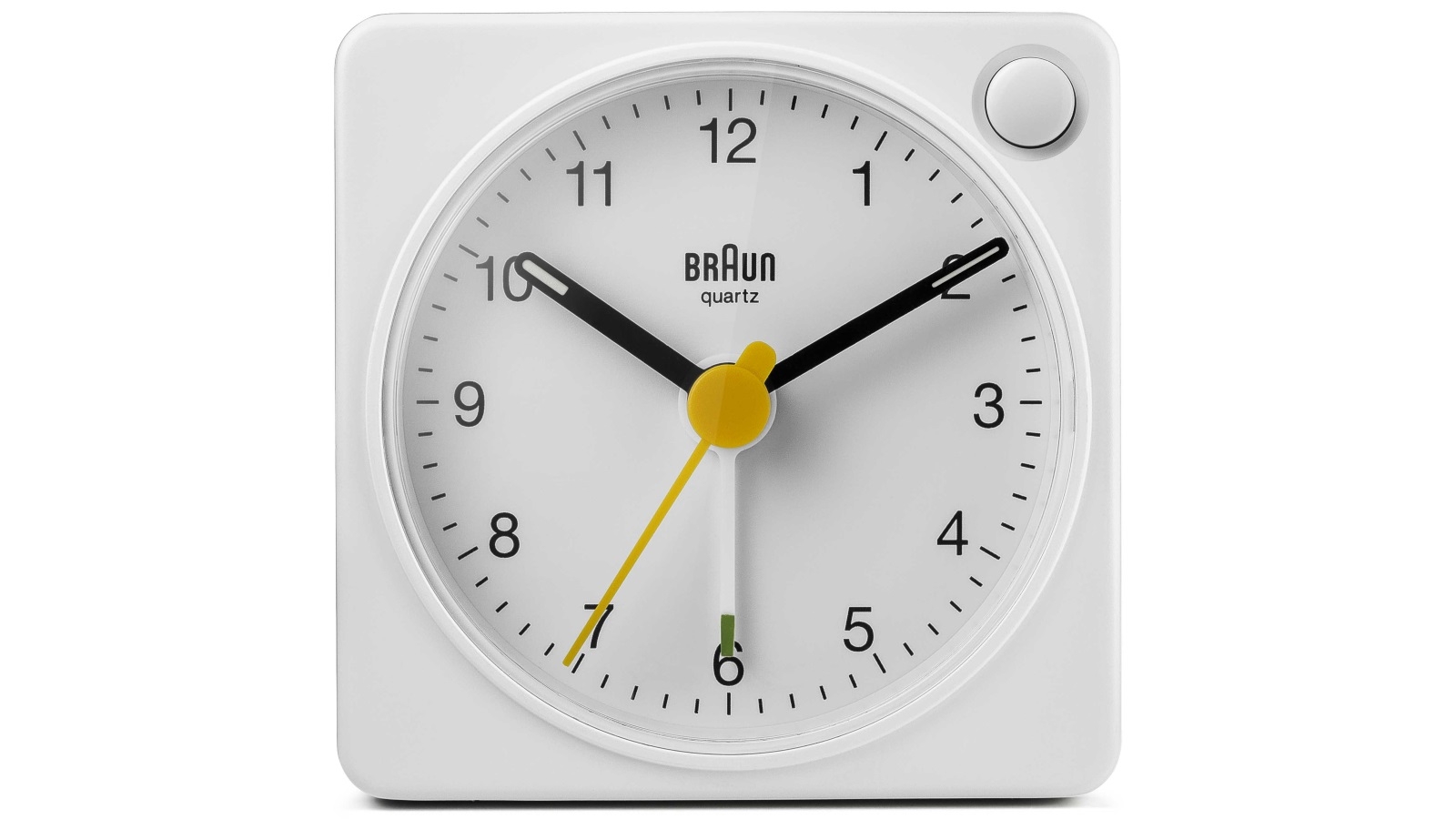 Braun Classic Travel Analogue Clock - White