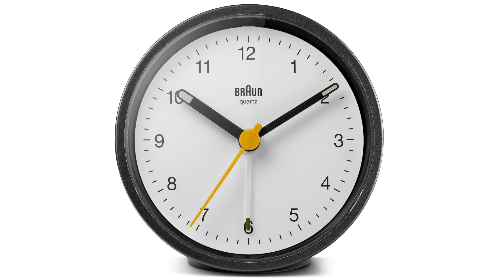 Braun Classic Analogue Alarm Clock - Black/White