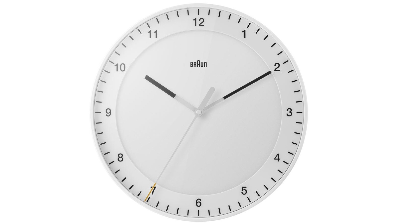 Braun 30cm Classic Analogue Clock - White