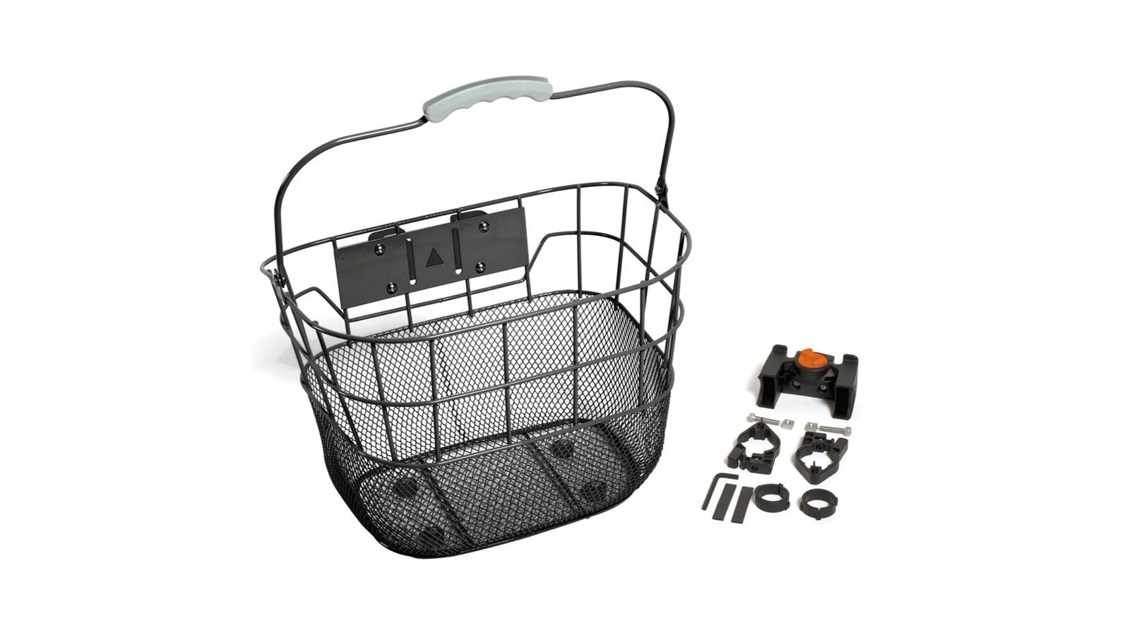 Bikecorp Metal Wire Quick Release Front Bike Basket - Black