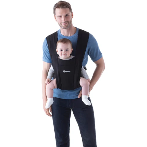 Ergobaby Embrace Newborn Baby Carrier - Pure Black