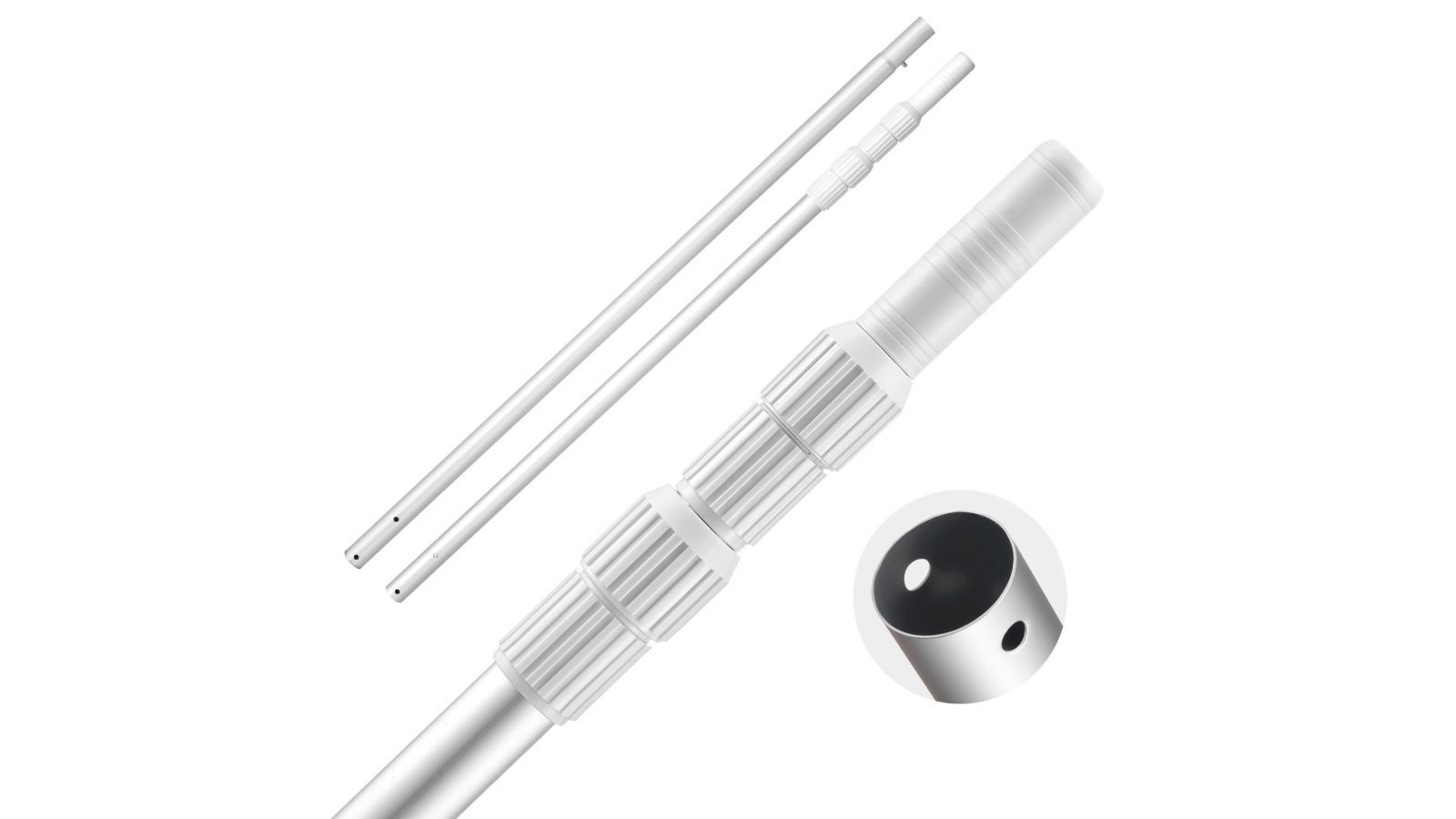 Vevor 1 to 3.65mm Telescopic Aluminum Alloy Twist Locking Swimming Pool Pole