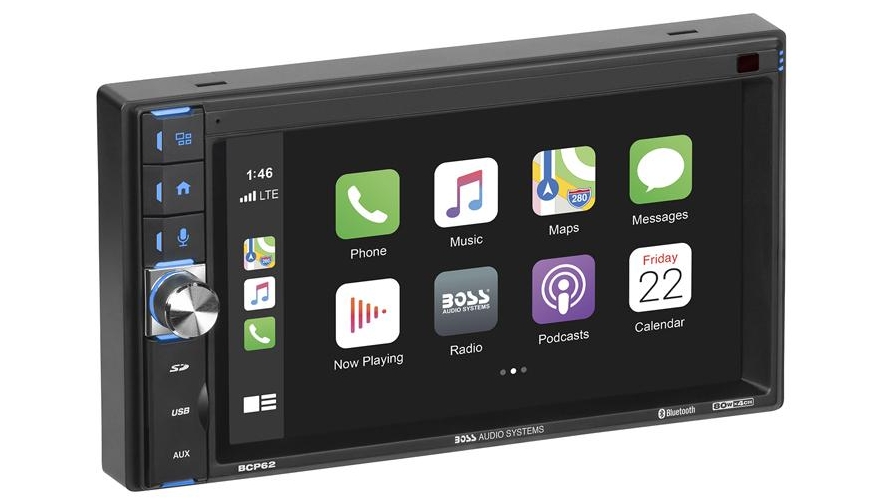 Boss Audio BCP62 Apple CarPlay Double Din 6.2" Touchscreen Bluetooth