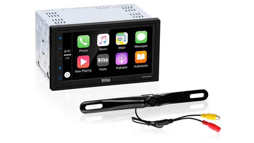 Boss Audio BCPA9685RC Mechless Apple CarPlay Android Auto with Camera