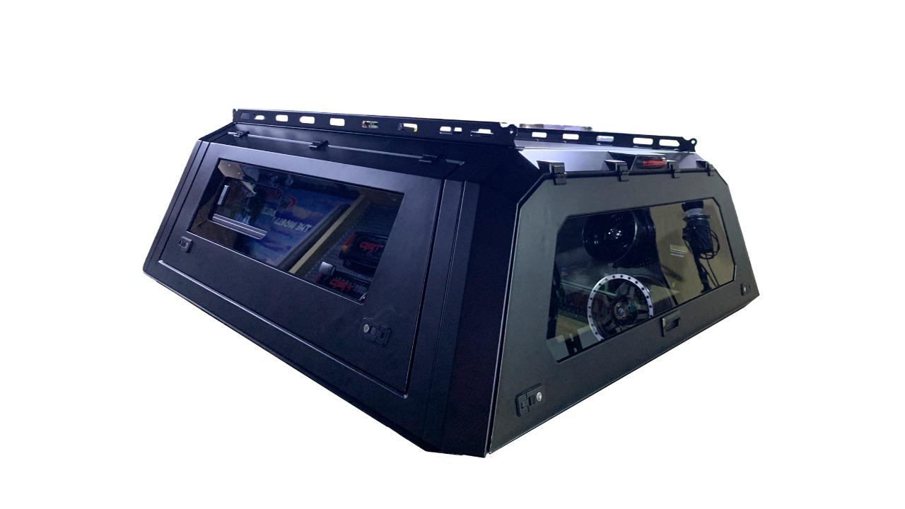 Machter Autoparts Black Steel Tub Canopy - Fits Next Gen Ranger, VW Amarok 2022+