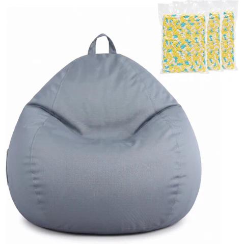 Artiss Outdoor Bean Bag Chair with Filler - Grey