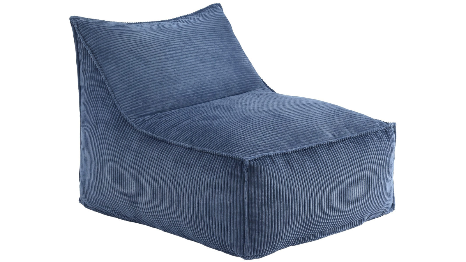 Artiss Bean Bag Chair Cover with No Filler Soft Corduroy Stuffed Animal Storage Bean Bag Cover - Blue