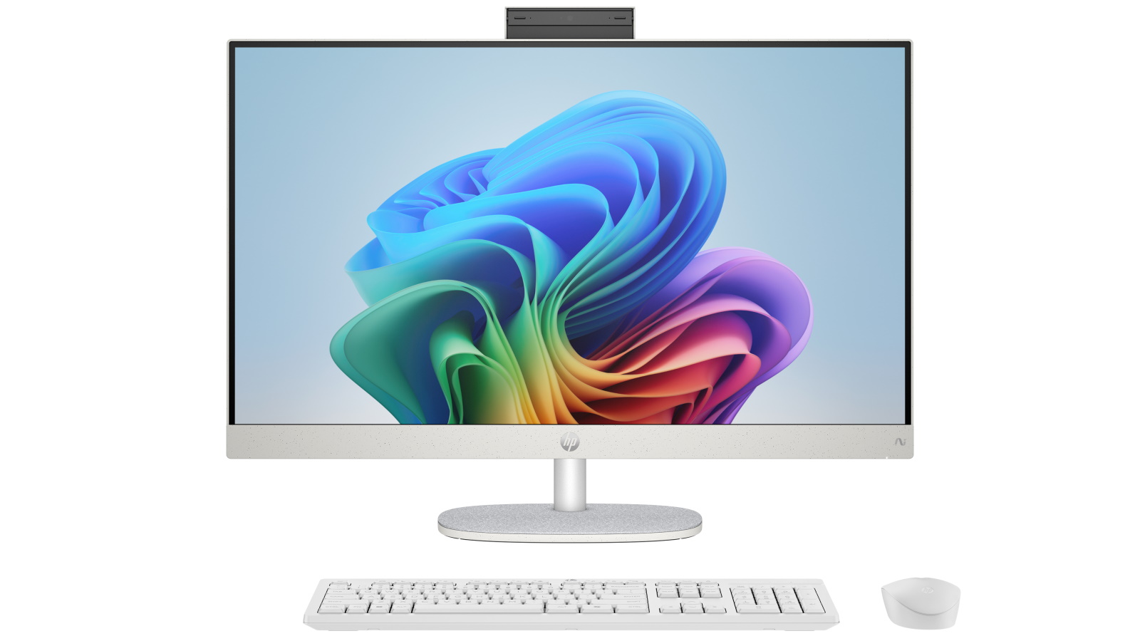 HP 27-inch Ryzen AI 7-350/16GB/1TB SSD Next Gen AI All-in-One Desktop - White