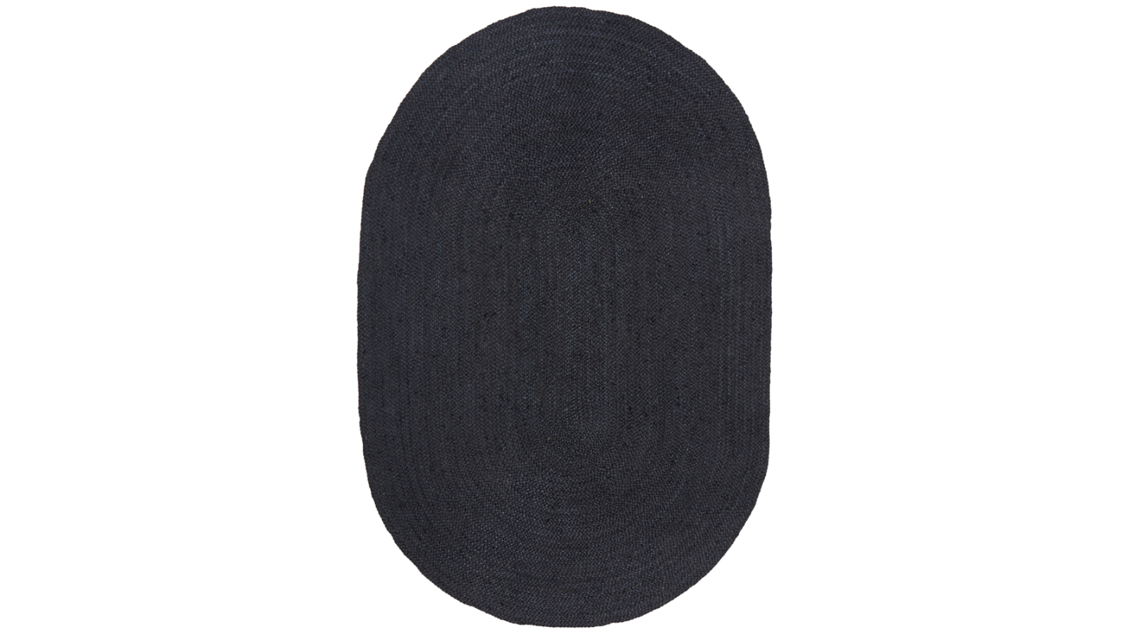 The Weave Studio Manly Black Oval Rug
