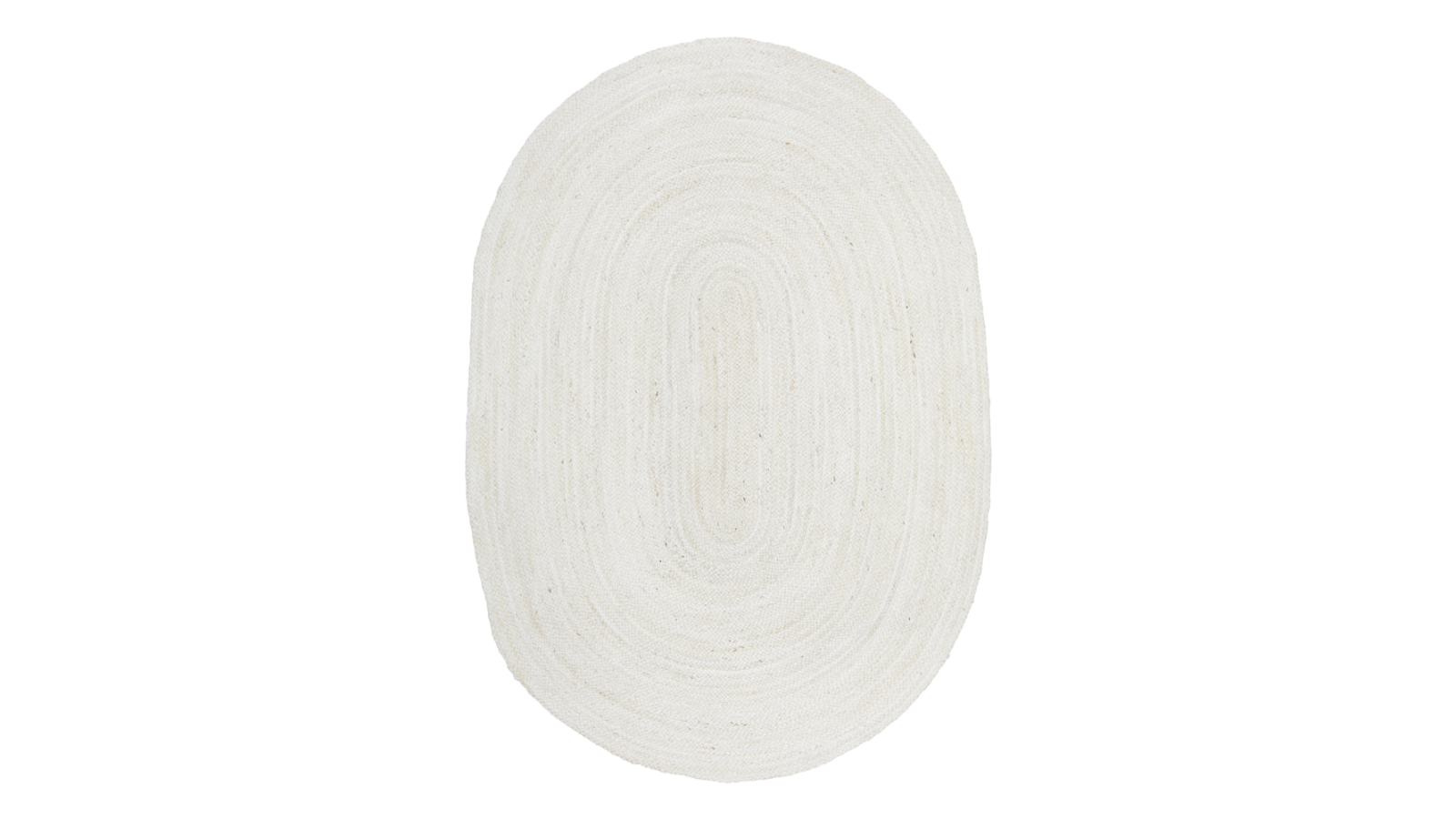 The Weave Studio Manly White Oval Rug - 280 x 190cm