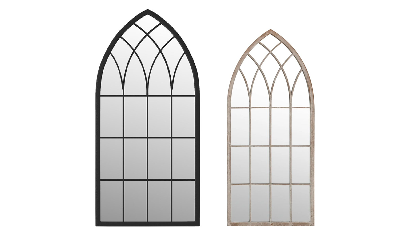 vidaXL Iron 100 x 45cm Garden Mirror