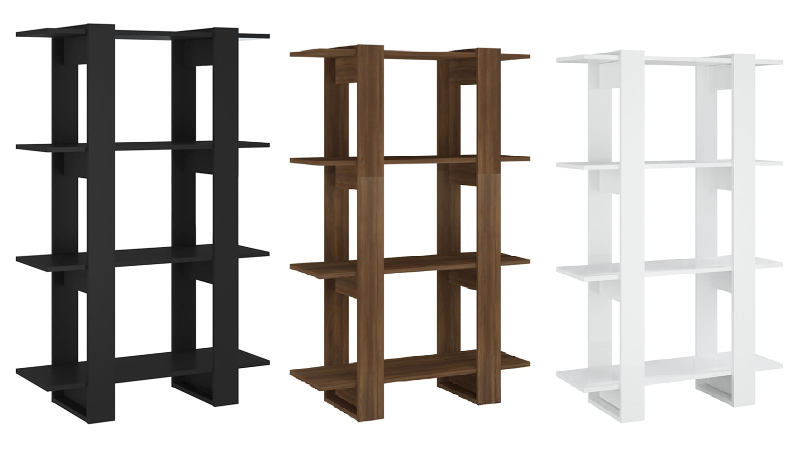 vidaXL 80 x 30 x 123.5cm Book Cabinet/Room Divider