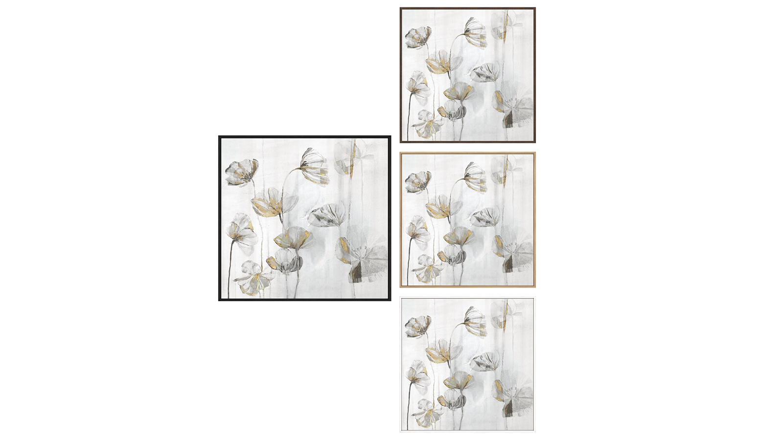 La Grolla Silver Poppies II Gallery Wall Art