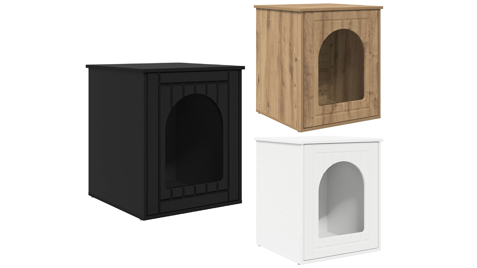 vidaXL Engineered Wood 53 x 52 x 62cm Cat House