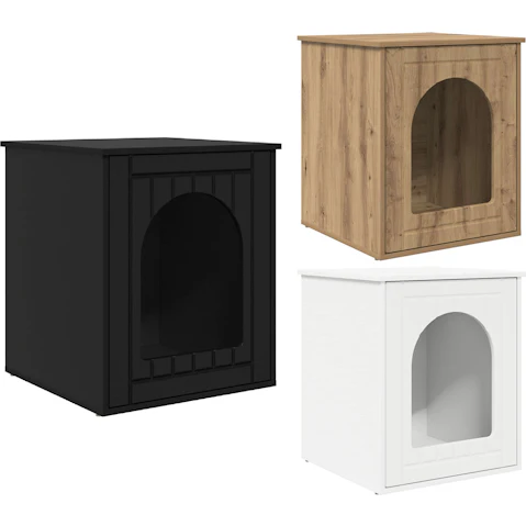 vidaXL Engineered Wood 53 x 52 x 62cm Cat House