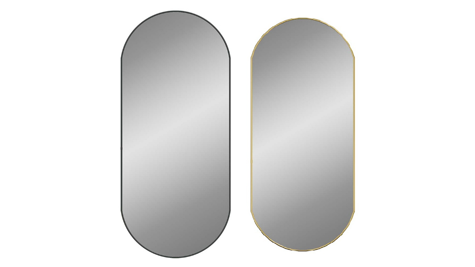 vidaXL Oval Wall Mirror