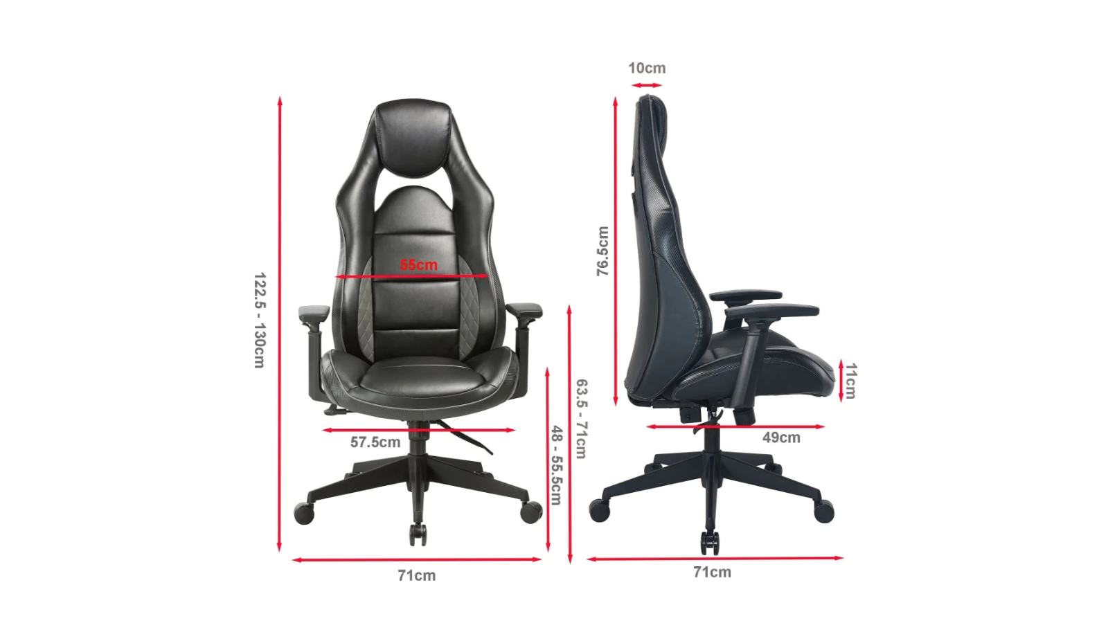 Maestro Furniture High Back Bonded Leather Executive Manager Office ...