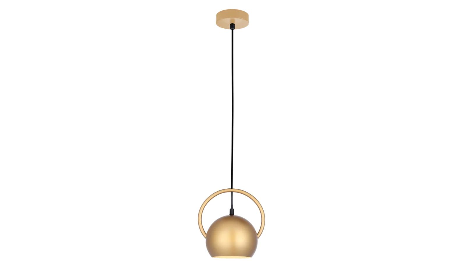 BELLA Small Dome Pendant Light - Matte Gold