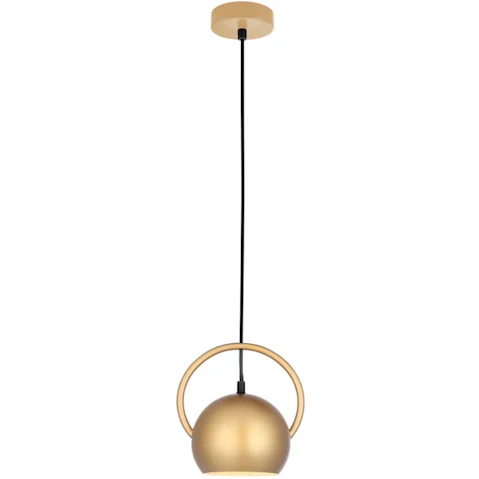BELLA Small Dome Pendant Light - Matte Gold