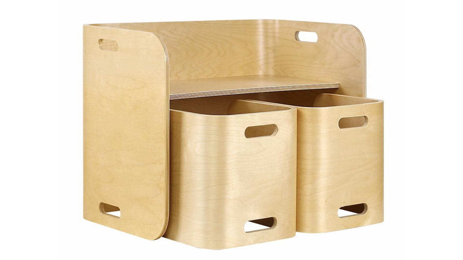 Keezi 3 Piece Multi-functional Kid Table and Chair Set - Nature