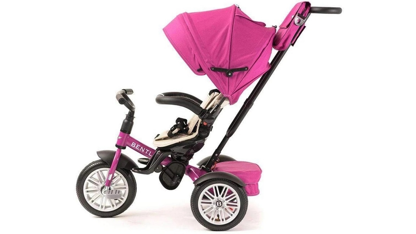 Bentley 6 in 1 Stroller Tricycle Fuschia Pink Harvey Norman
