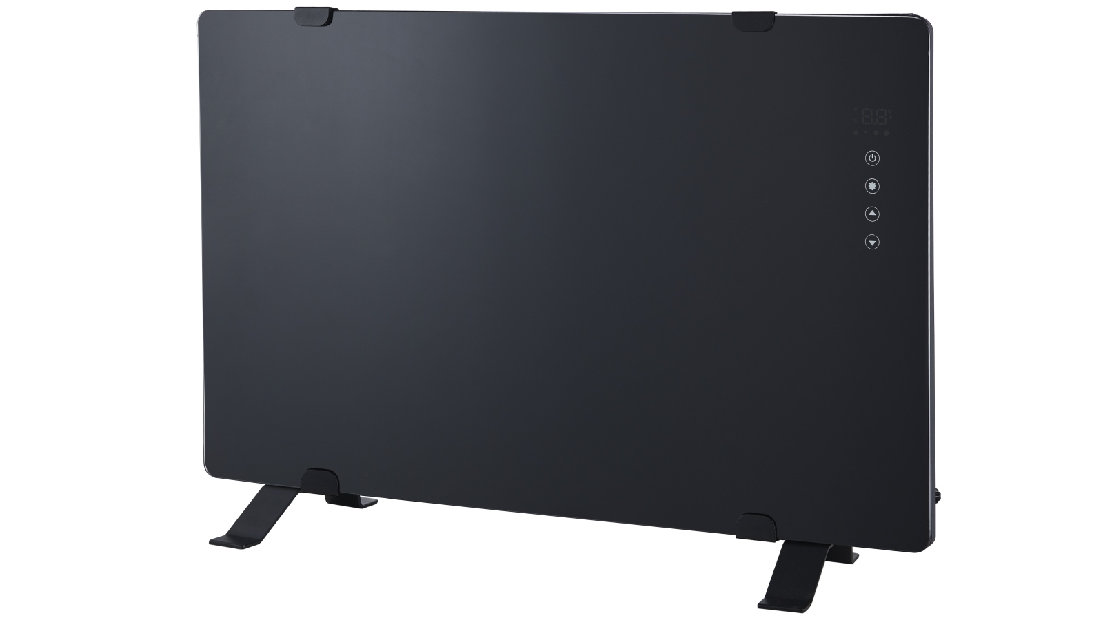 Rinnai 1500W Black Glass Panel Heater with WiFi Harvey Norman