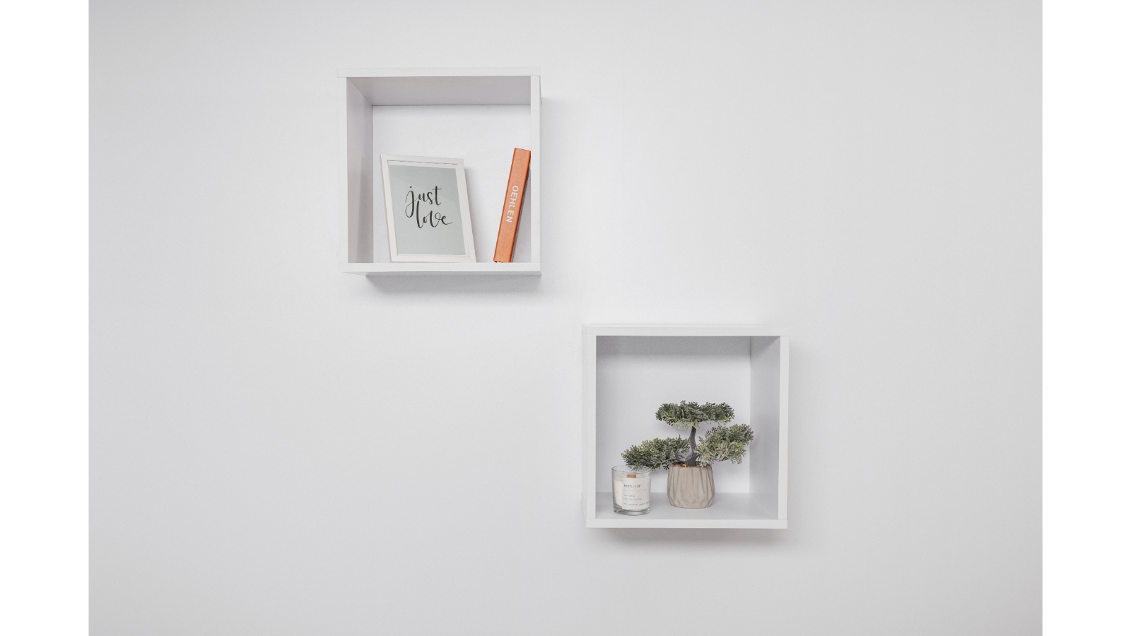 European Cabinetry Bergen Cube Twin Pack - White