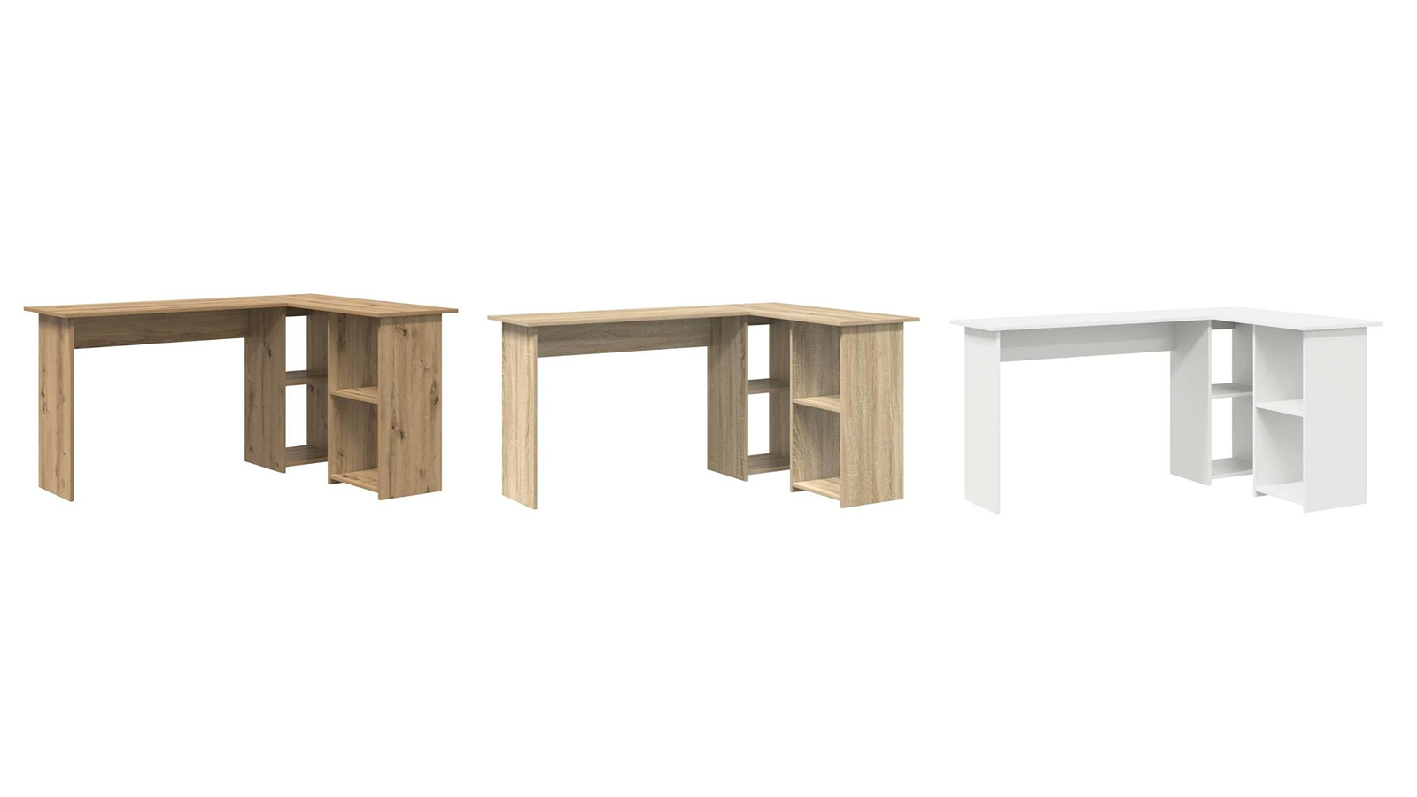 vidaXL Engineered Wood 142 x 102 x 73cm Desk with Shelf