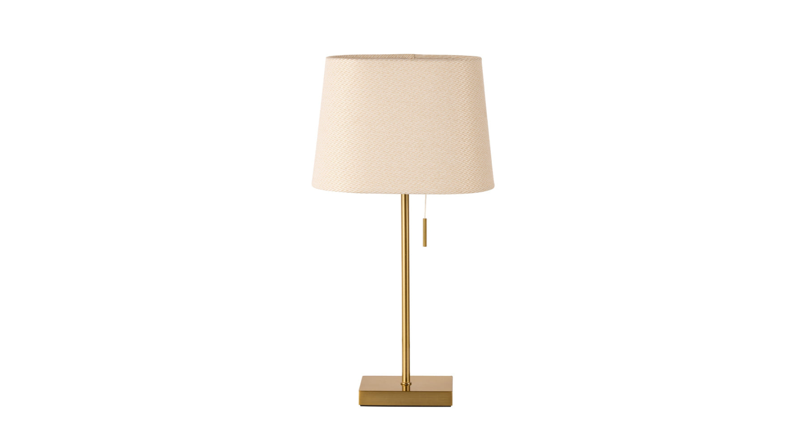 Luminea Berville Stylish Table Lamp - Ivory/Brass