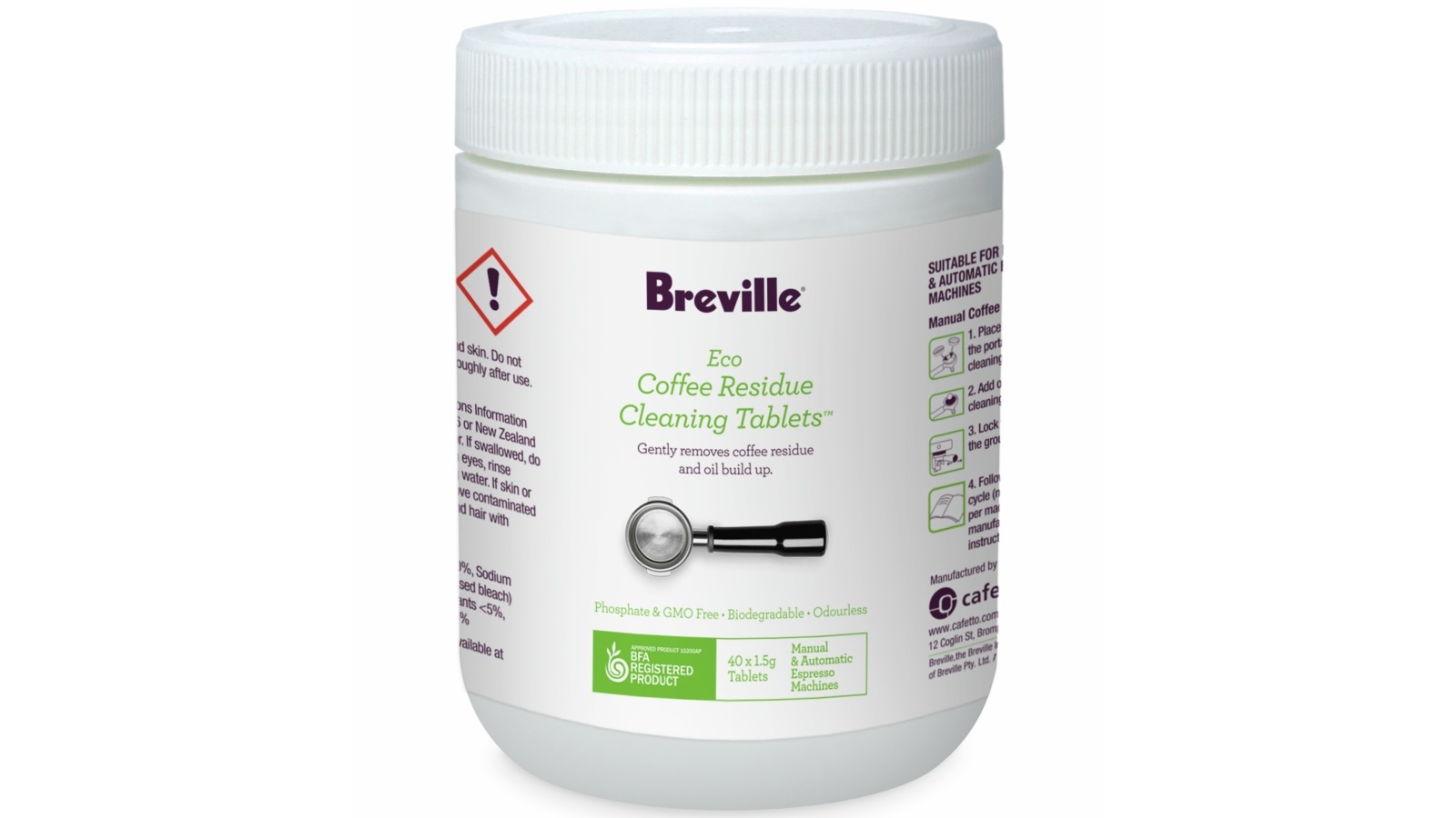 Breville Eco 40 Pack Coffee Residue Cleaning Tablet Harvey Norman