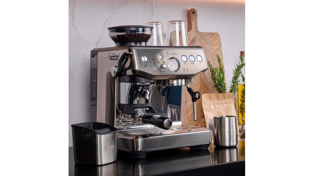 Breville The Barista Express Impress Espresso Machine Brushed