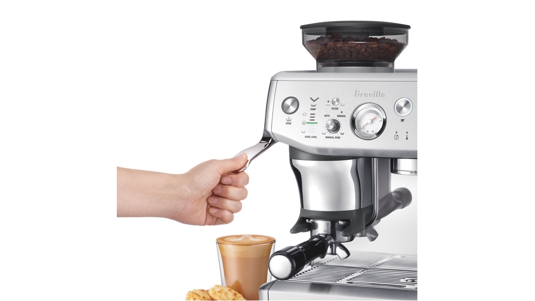 Breville The Barista Express Impress Espresso Machine - Sea Breville The Barista Express Impress Espresso Machine - Sea