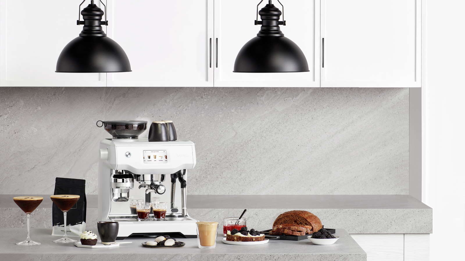 Breville The Oracle Touch Coffee Machine Sea Salt Harvey Norman