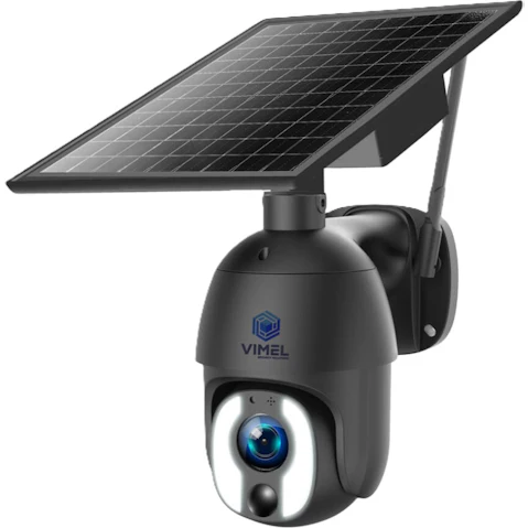 Vimel Wireless 4G Solar Battery Powered 10X PTZ Security Camera