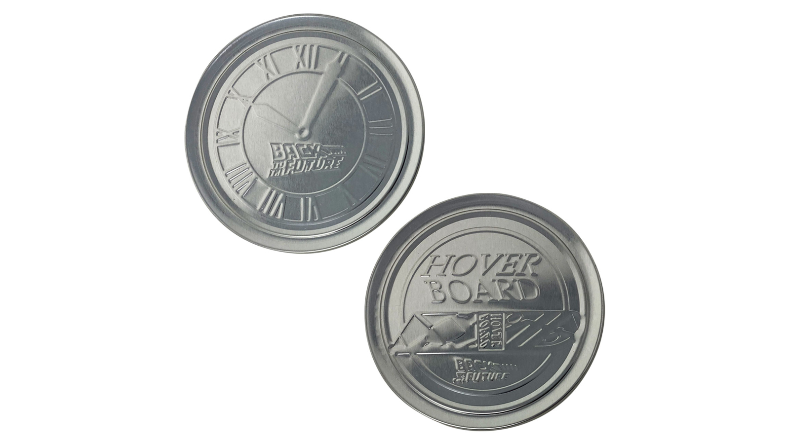 Fanattik Back to the Future Set of 4 Embossed Metal Coaster