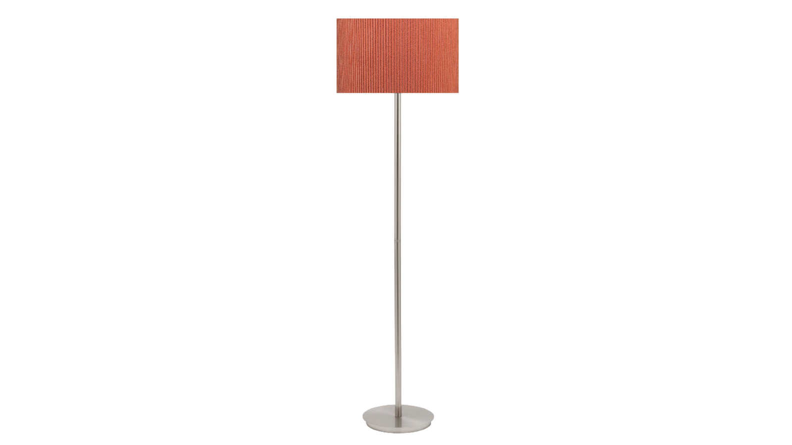 Brooklyn Lighting Project Nickel Ripple Floor Lamp - Orange