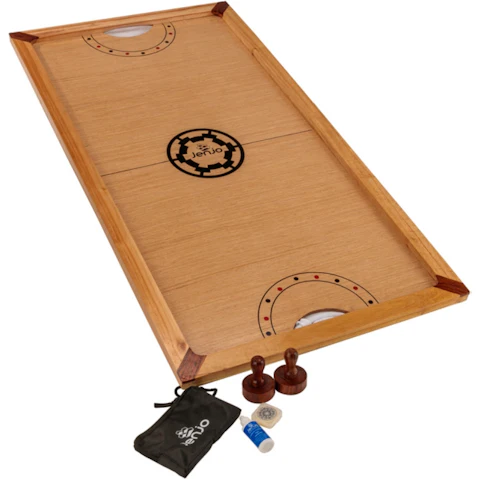 Jenjo Shuffle Puck Wooden Ice Hockey Game