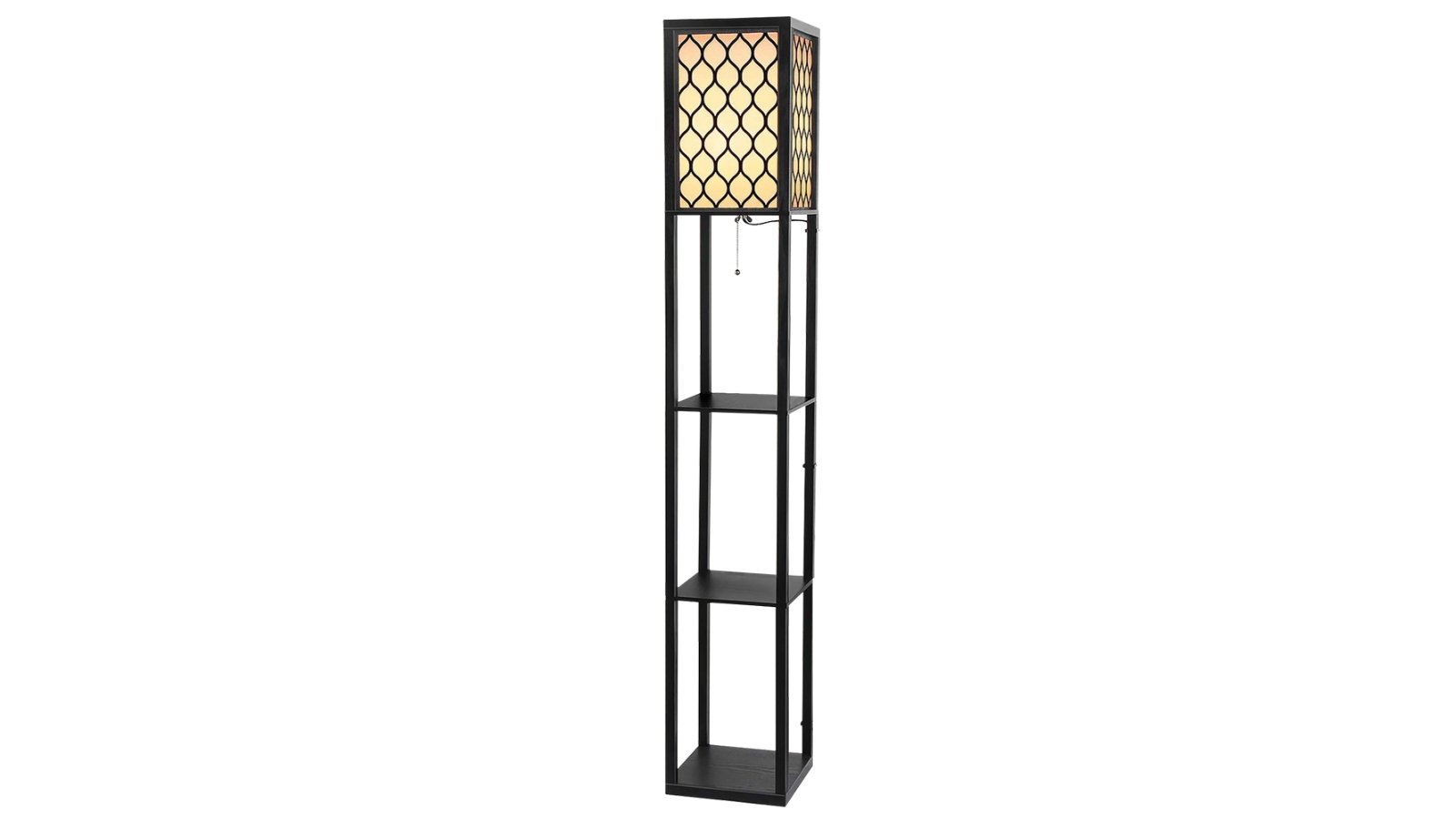 Artiss Shelve Floor Lamp Vintage - Black