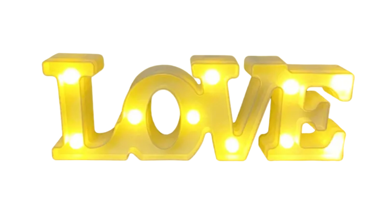 TM Battery-Operated Love Shape LED Decorative Light