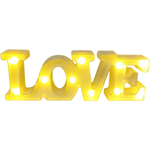 TM Battery-Operated Love Shape LED Decorative Light