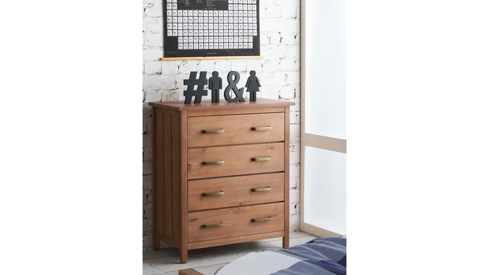 Tyson 4-Drawer Tallboy