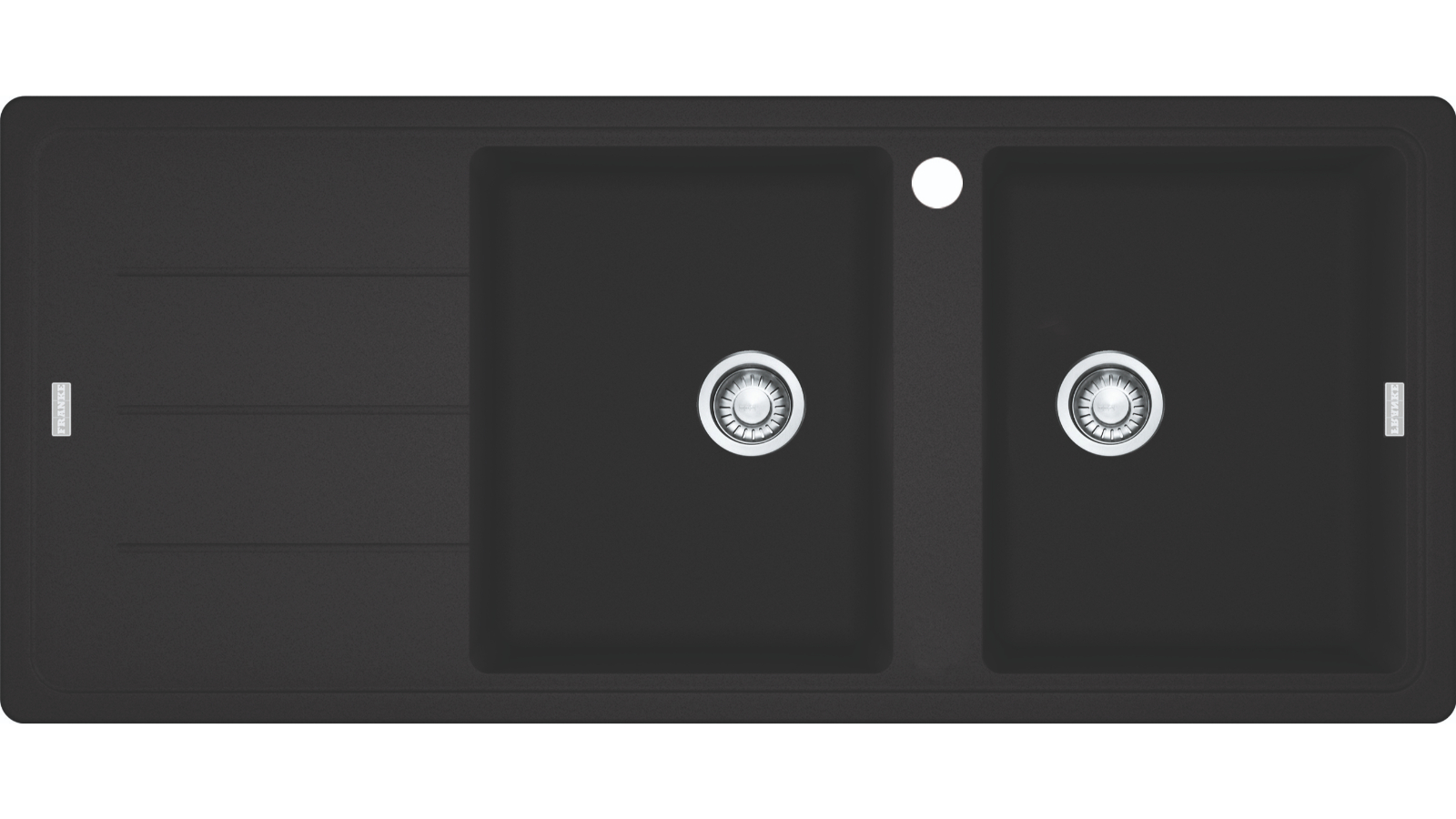 Franke BFG621ON Left Hand Basis Double Bowl Sink - Onyx